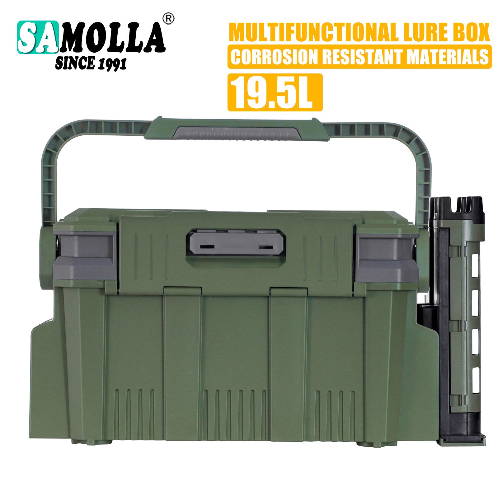 Nieuw Groot Viskistpak 19.5l 2 - Fishing Kayak Crate recensie en prijs